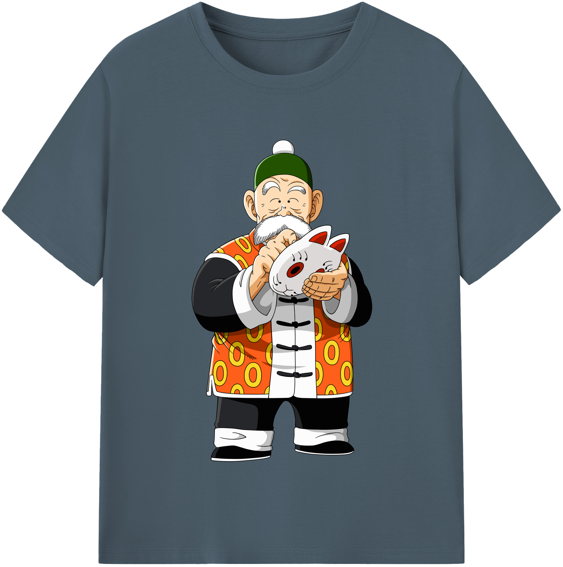 （画像用） ドラゴンボール 亀仙人（かめせんにん） DRAGON BALL Master Roshi Kame Sennin 綿100％半袖Tシャツ（フロントプリント）